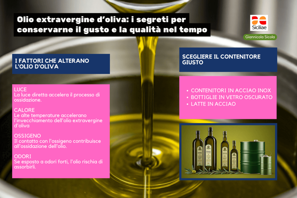 Come conservare l'olio extravergine e quali contenitori utilizzare
