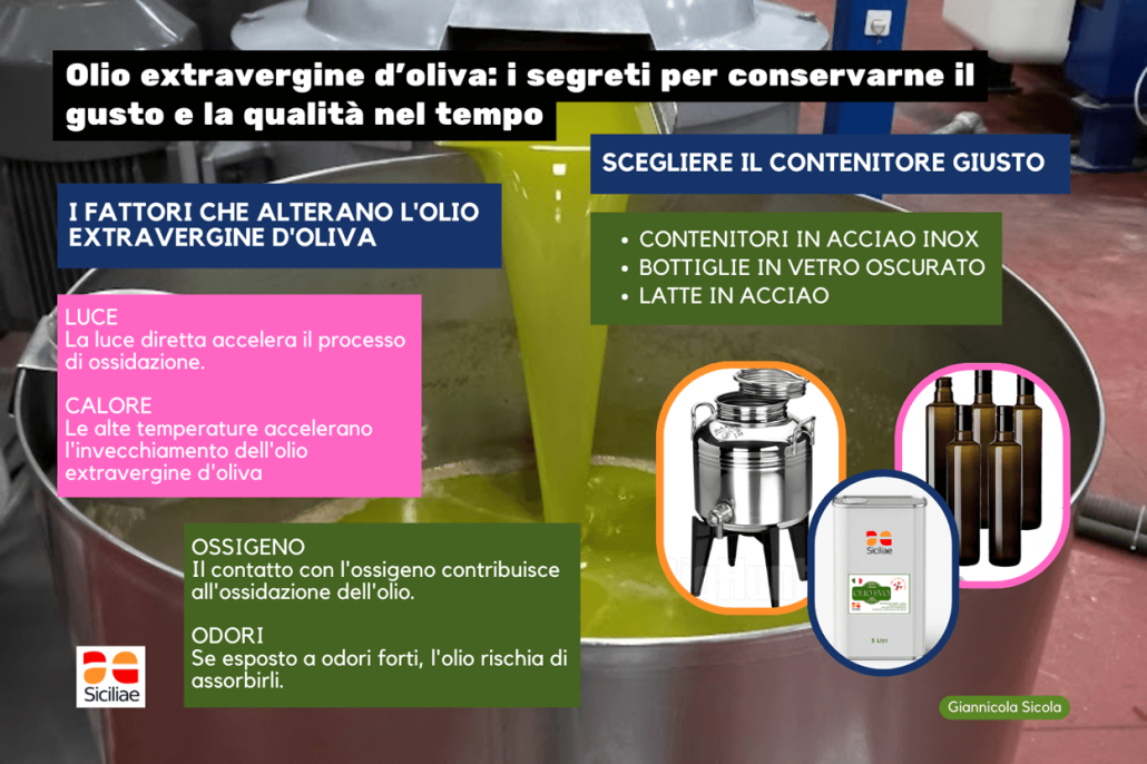 come conservare lolio