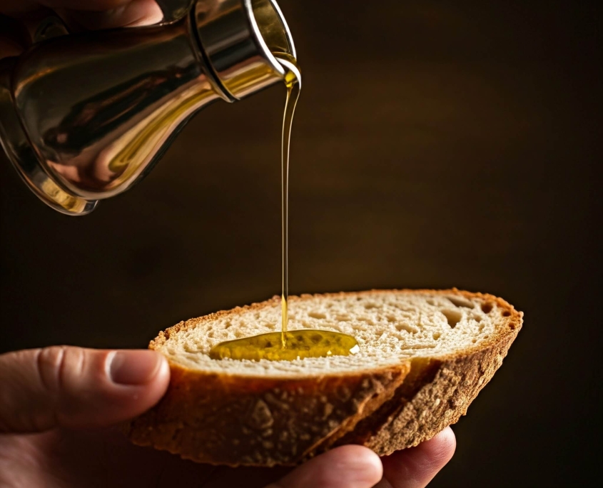 Come riconoscere un olio extravergine di oliva di qualità | Arance e Olio Evo di Ribera dal tuo albero siciliano Pane caldo con olio siciliano